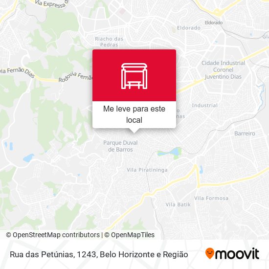 Rua das Petúnias, 1243 mapa