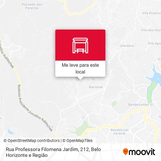 Rua Professora Filomena Jardim, 212 mapa