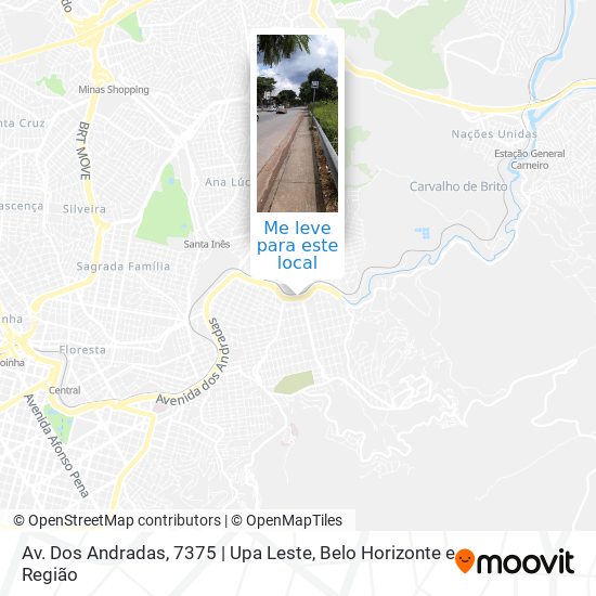 Av. Dos Andradas, 7375 | Upa Leste mapa
