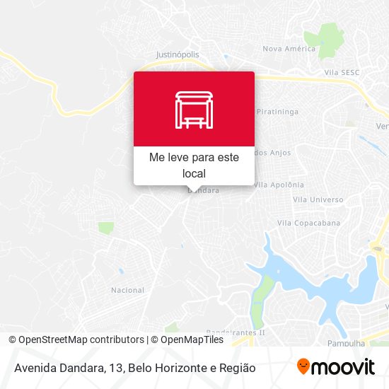 Avenida Dandara, 13 mapa