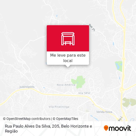 Rua Paulo Alves Da Silva, 205 mapa