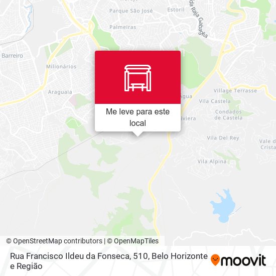 Rua Francisco Ildeu da Fonseca, 510 mapa
