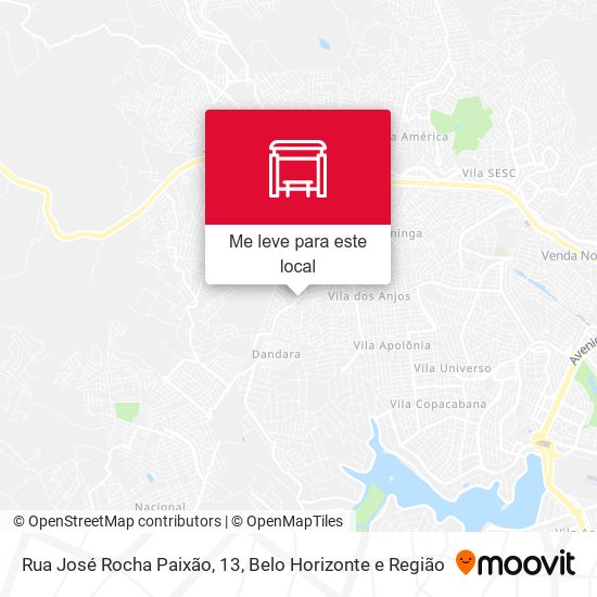 Rua José Rocha Paixão, 13 mapa