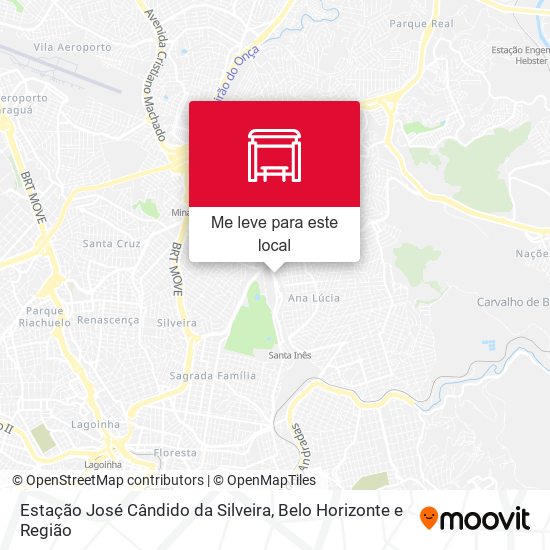 Estação José Cândido da Silveira mapa