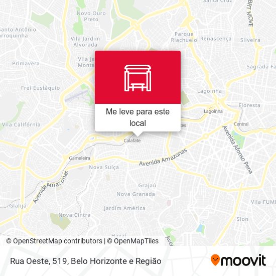 Rua Oeste, 519 mapa