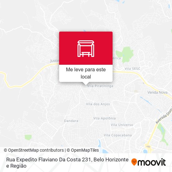 Rua Expedito Flaviano Da Costa 231 mapa