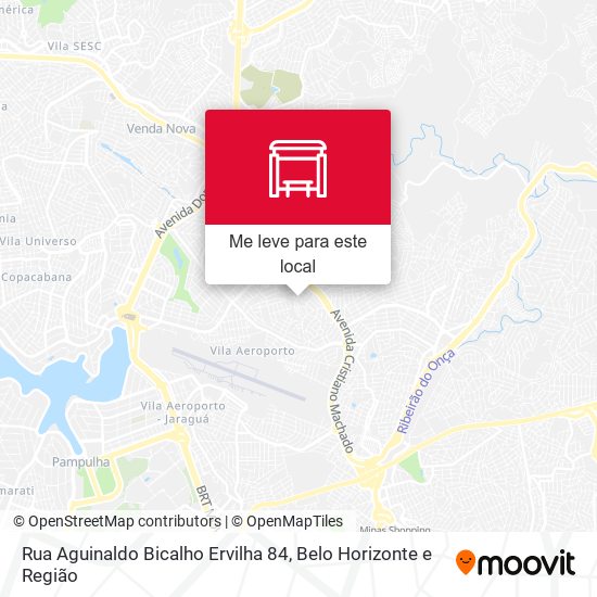 Rua Aguinaldo Bicalho Ervilha 84 mapa