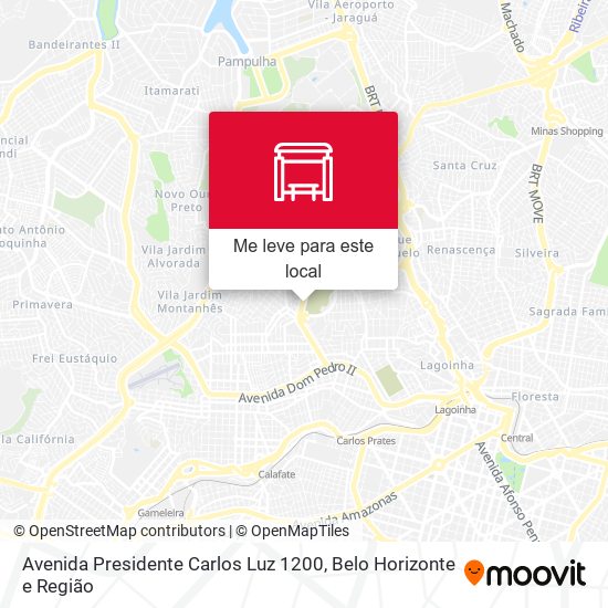 Avenida Presidente Carlos Luz 1200 mapa