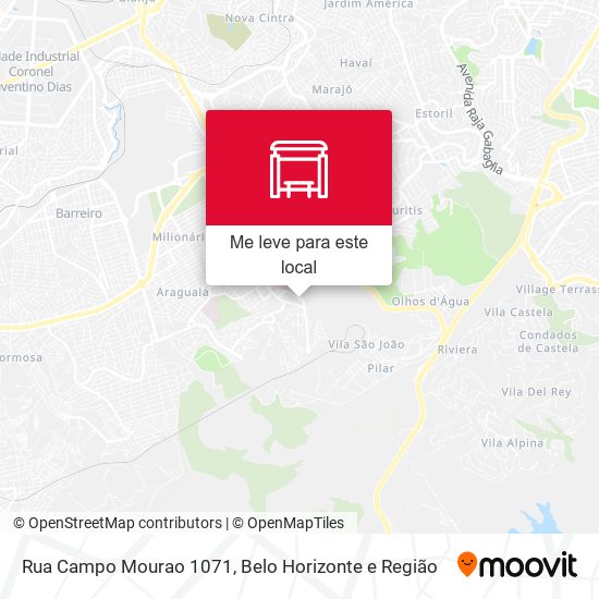 Rua Campo Mourao 1071 mapa
