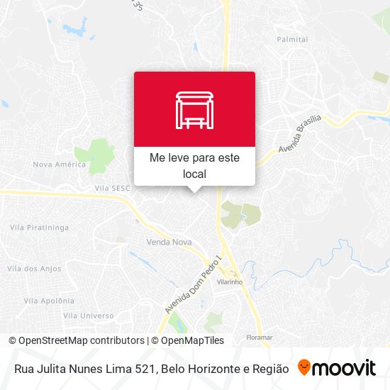 Rua Julita Nunes Lima 521 mapa