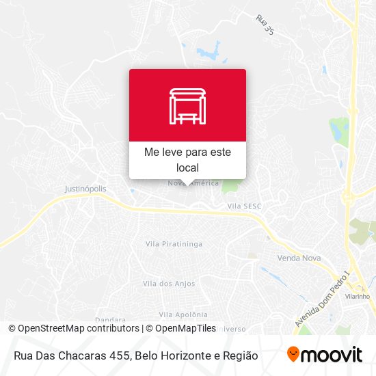 Rua Das Chacaras 455 mapa