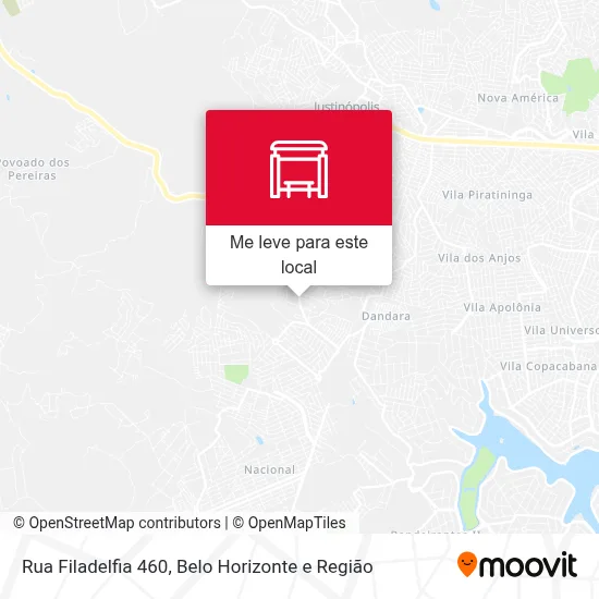 Rua Filadelfia 460 mapa
