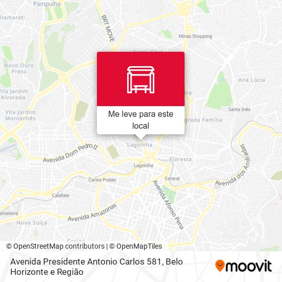 Avenida Presidente Antonio Carlos 581 mapa