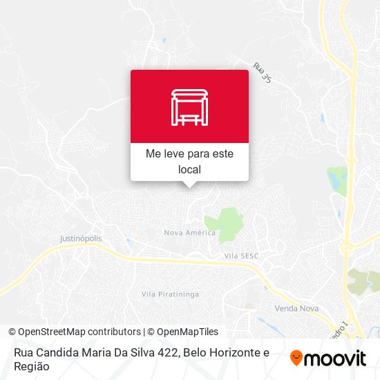 Rua Candida Maria Da Silva 422 mapa