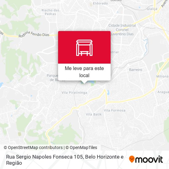 Rua Sergio Napoles Fonseca 105 mapa