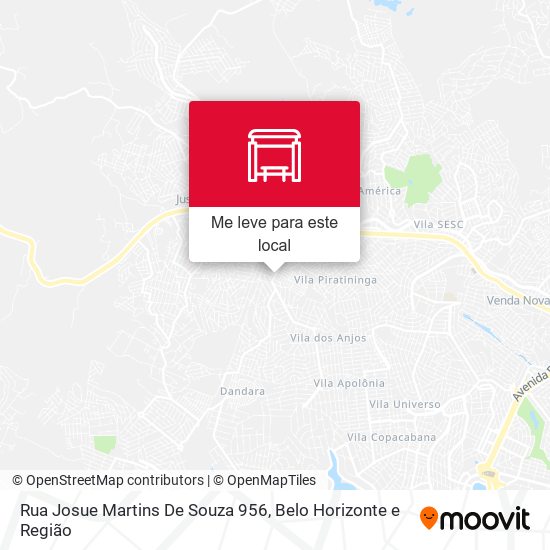 Rua Josue Martins De Souza 956 mapa