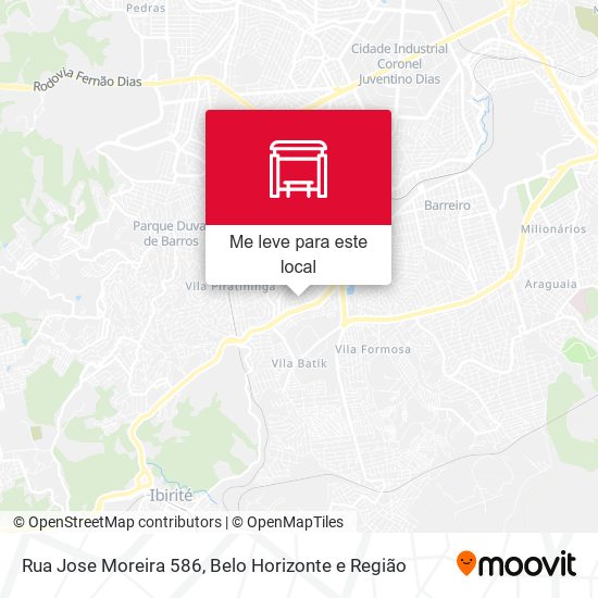 Rua Jose Moreira 586 mapa