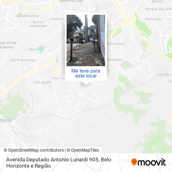 Avenida Deputado Antonio Lunardi 905 mapa