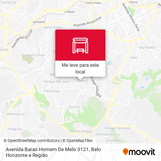 Avenida Barao Homem De Melo 3121 mapa