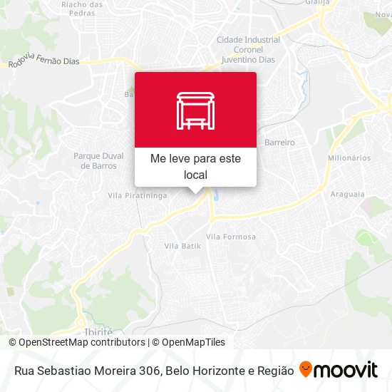 Rua Sebastiao Moreira 306 mapa