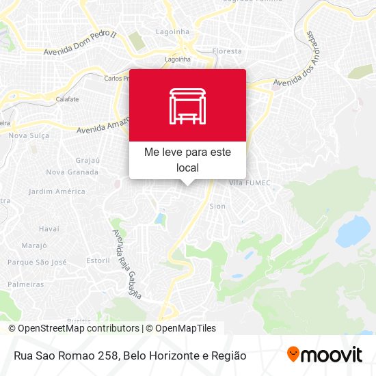 Rua Sao Romao 258 mapa