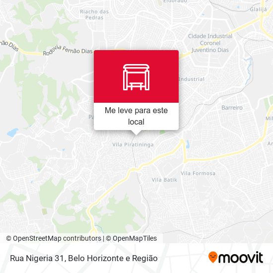 Rua Nigeria 31 mapa