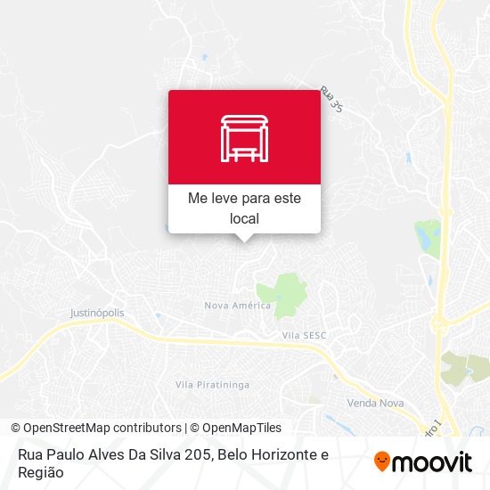 Rua Paulo Alves Da Silva 205 mapa