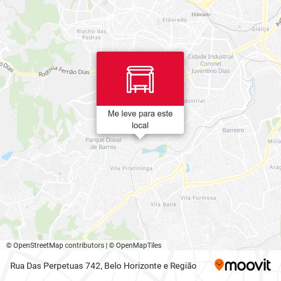 Rua Das Perpetuas 742 mapa