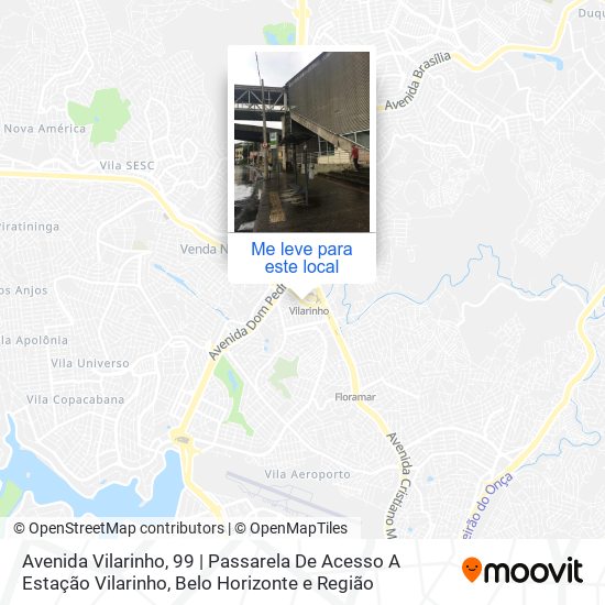 Avenida Vilarinho, 99 | Passarela De Acesso A Estação Vilarinho mapa