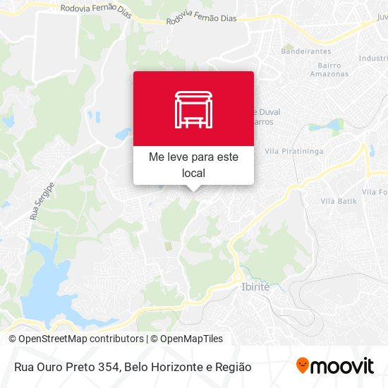 Rua Ouro Preto 354 mapa