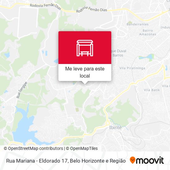 Rua Mariana - Eldorado 17 mapa