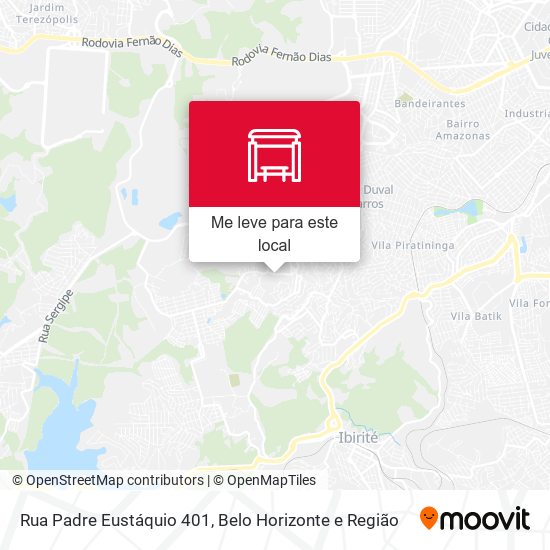 Rua Padre Eustáquio 401 mapa