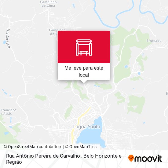 Rua Antônio Pereira de Carvalho mapa