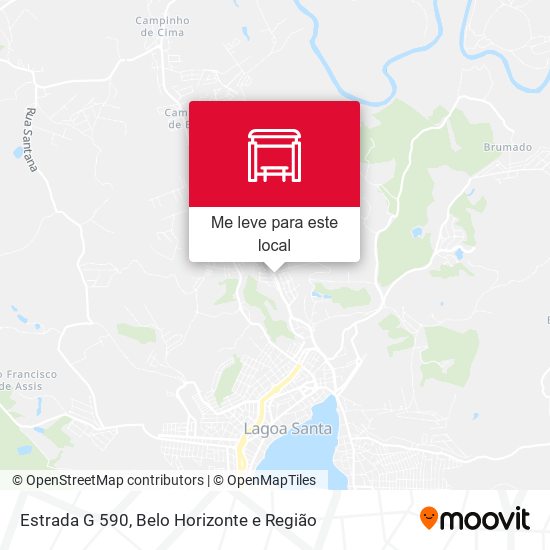 Estrada G 590 mapa