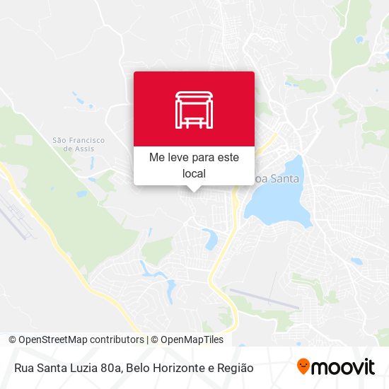 Rua Santa Luzia 80a mapa