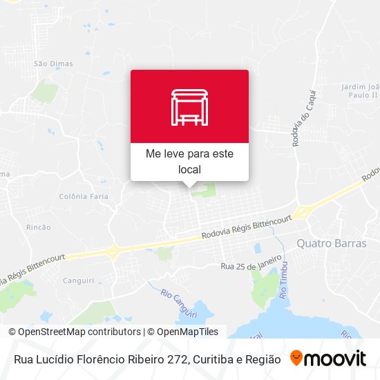 Rua Lucídio Florêncio Ribeiro 272 mapa