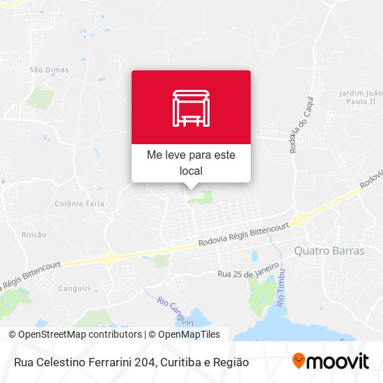 Rua Celestino Ferrarini 204 mapa