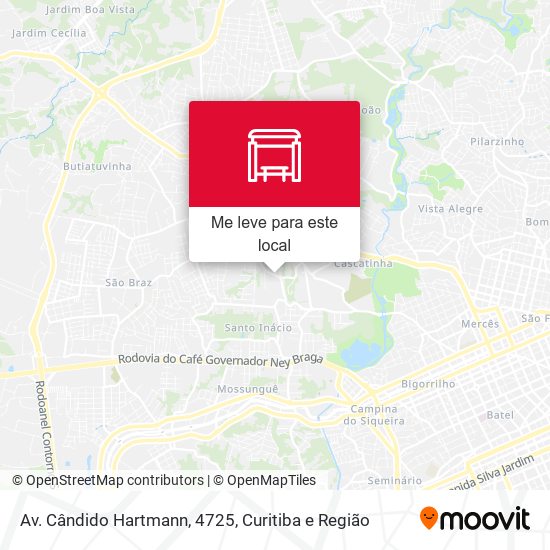 Av. Cândido Hartmann, 4725 mapa