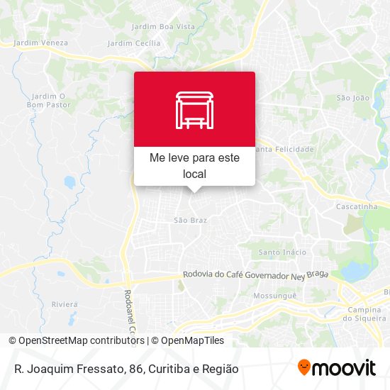 R. Joaquim Fressato, 86 mapa