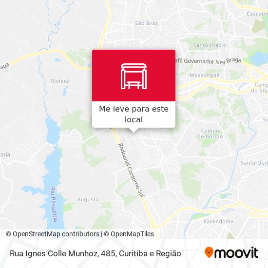 Rua Ignes Colle Munhoz, 485 mapa