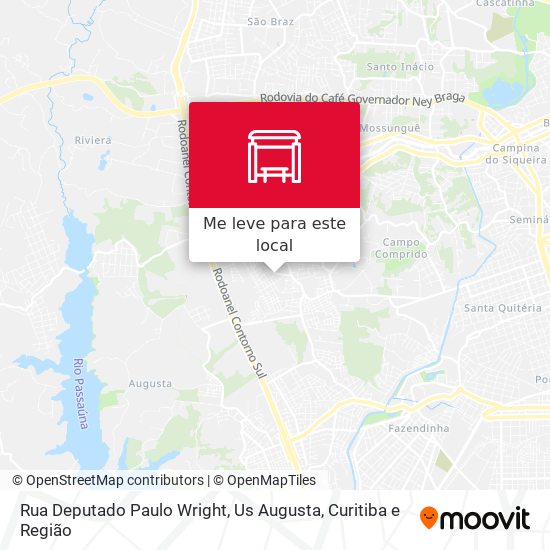 Rua Deputado Paulo Wright, Us Augusta mapa