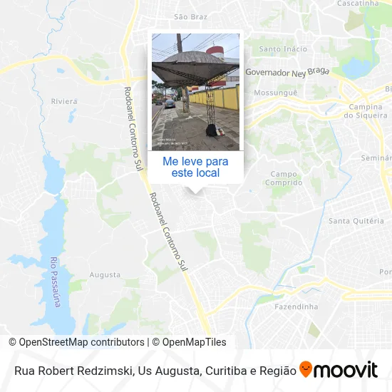 Rua Robert Redzimski, Us Augusta mapa