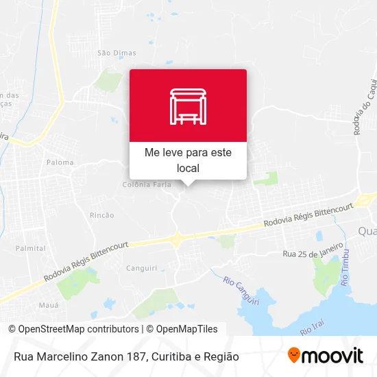 Rua Marcelino Zanon 187 mapa