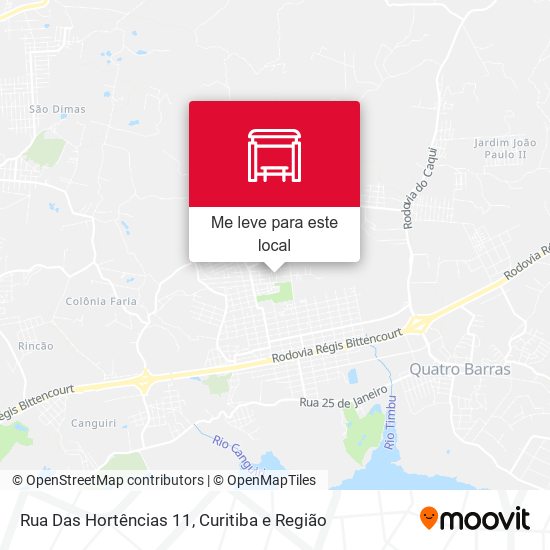 Rua Das Hortências 11 mapa