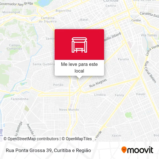 Rua Ponta Grossa 39 mapa