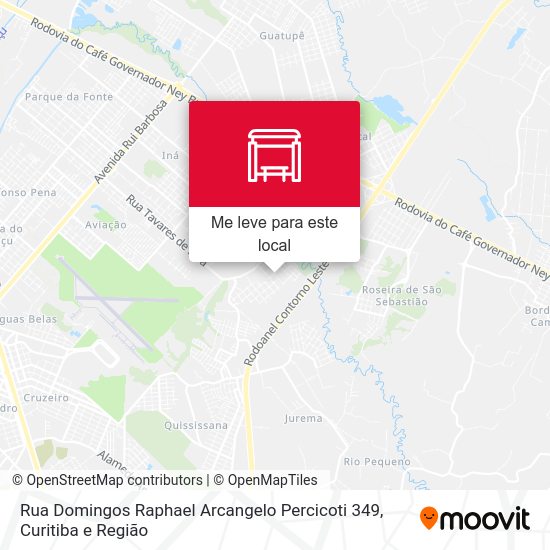 Rua Domingos Raphael Arcangelo Percicoti 349 mapa
