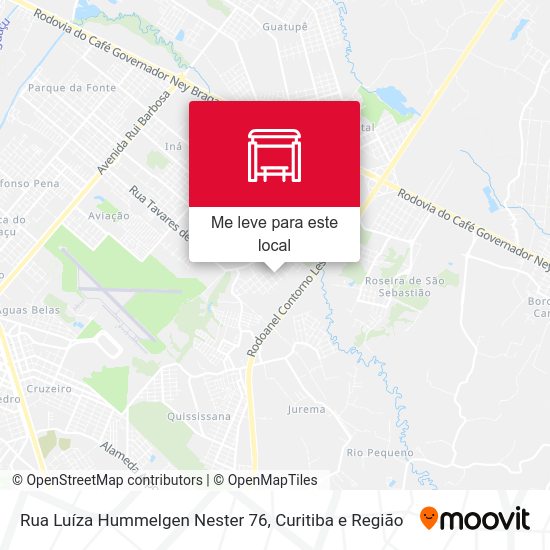 Rua Luíza Hummelgen Nester 76 mapa