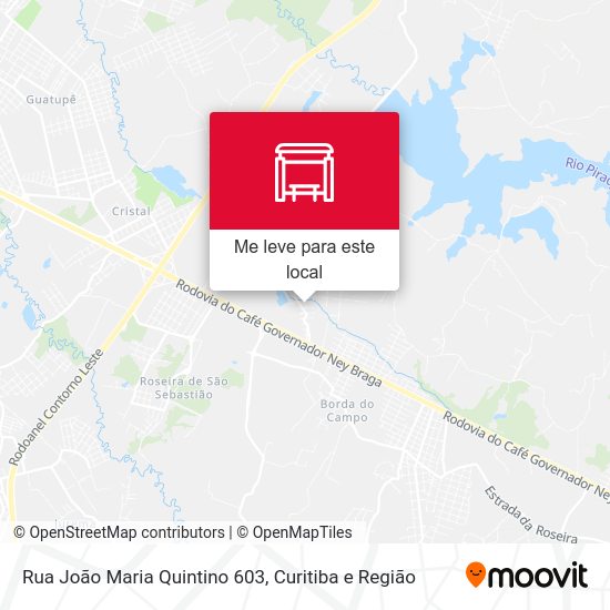 Rua João Maria Quintino 603 mapa
