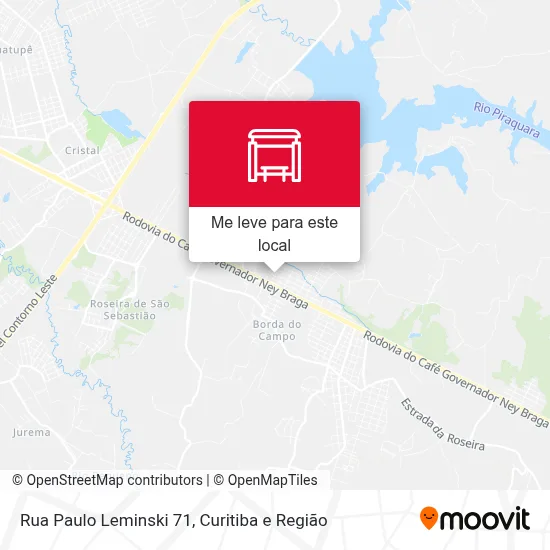 Rua Paulo Leminski 71 mapa