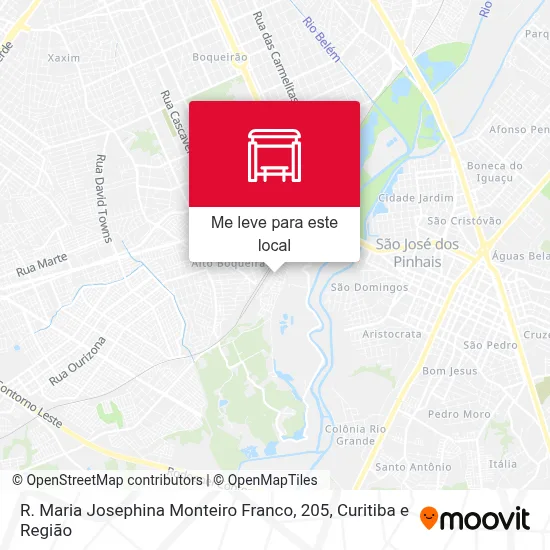 R. Maria Josephina Monteiro Franco, 205 mapa